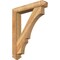 Ekena Millwork Balboa Arts and Crafts Rough Sawn Bracket w/ Offset Brace, Western Red Cedar, 6"W x 32"D x 40"H BKT0604X32X40BOA03RWR - alternate 1